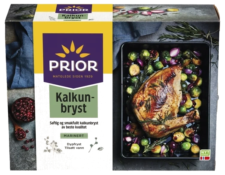 Marinert Kalkunbryst, ca 1,6kg - fryst