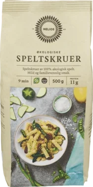 Fusilli Spelt 500g Økologisk Helios