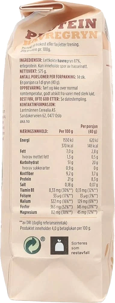 AXA Havregryn protein