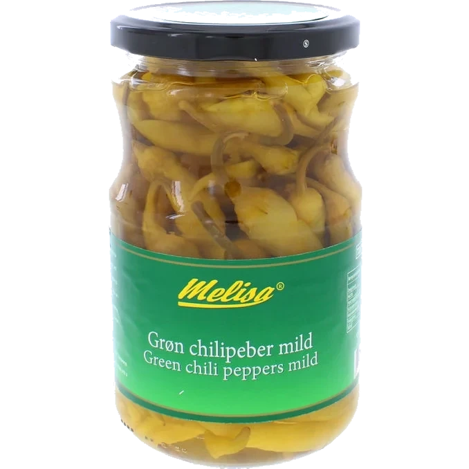 Inlagd Grön Chilipeppar