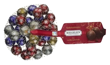 Melkesjokoladekuler Julenett 200g Riegelein