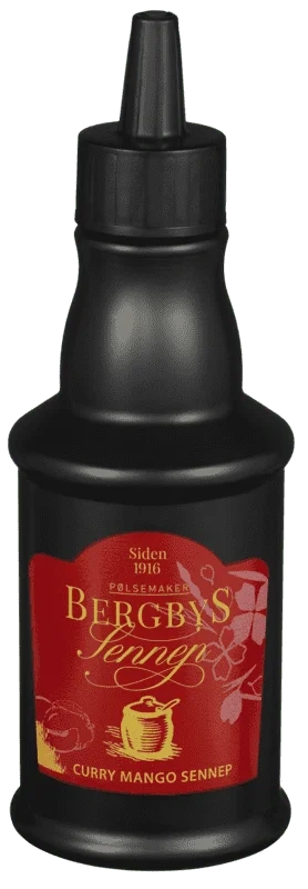 Bergbys Curry-Mango Sennep 250g