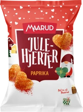 Julehjerter Paprika 100g Maarud
