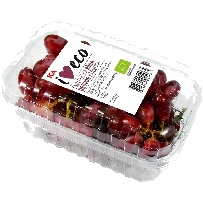 Druva Crimson kärnfria Ekologisk 500g Klass 1 ICA I love eco