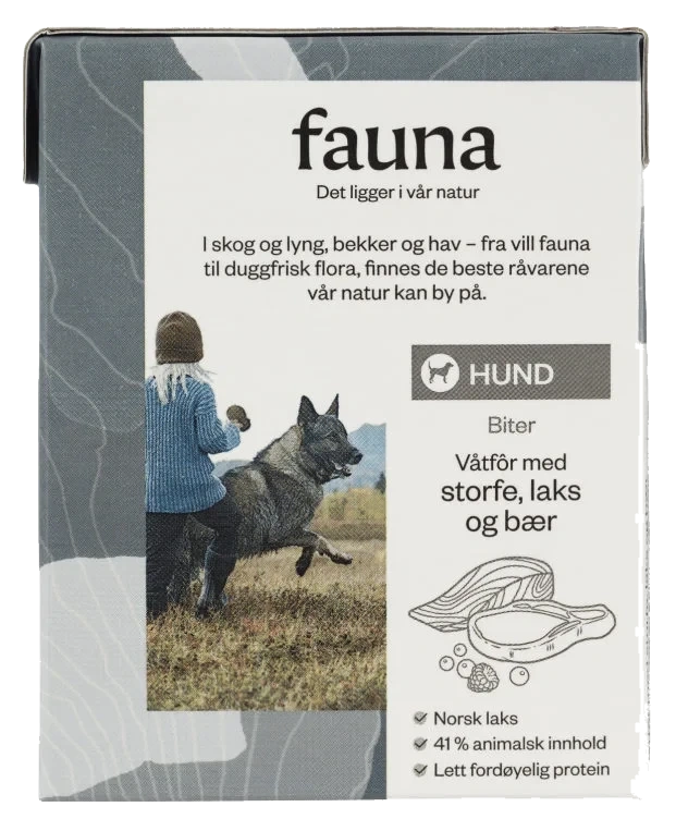 Fauna Hund Våtfor Storfe&laks 365g