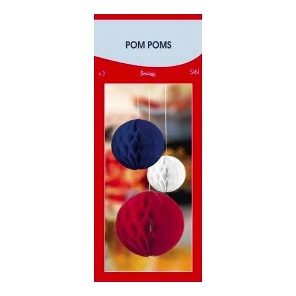 17. Mai Pompoms x3