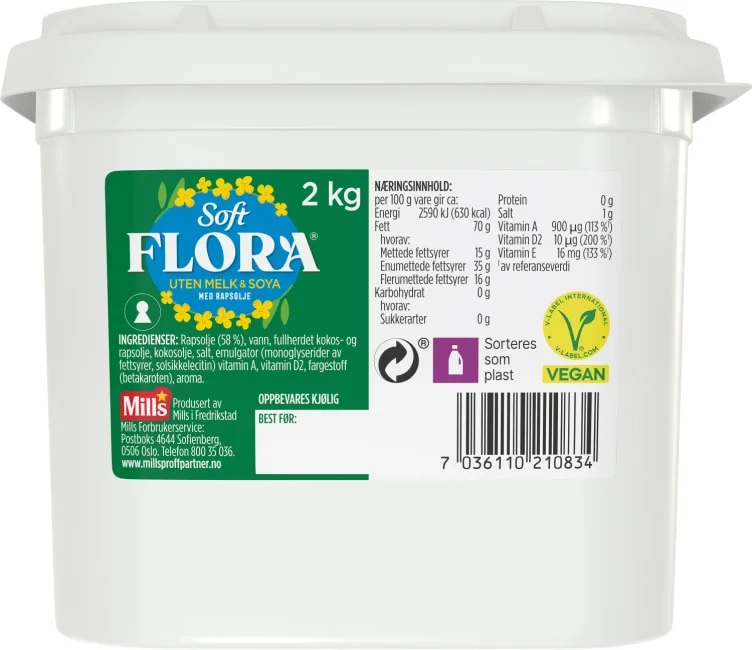 Soft Flora U/melk&soya 2kg Soft Flora
