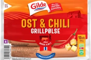 Grillpølse Ost&Chili 600g Enh