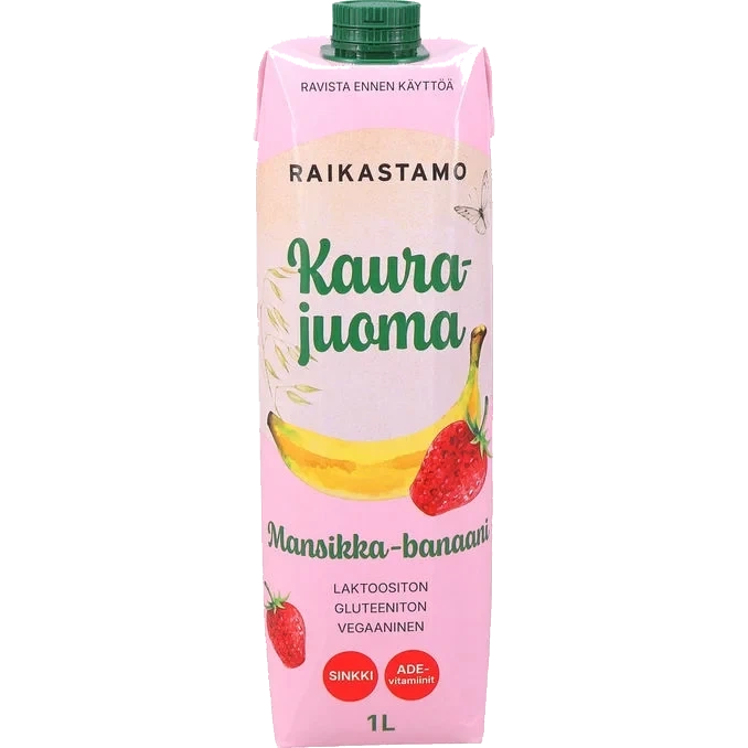 Havredryck Jordgubb & Bananpuré