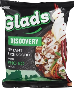 Instant Noodles Pho Bo Gl.Fri 65g Glads