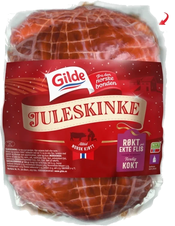 Juleskinke Røkt på Flis 1,1kg Pk