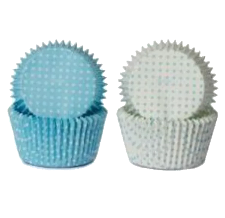 Muffinsformer Blå Prikker 100stk Cacas