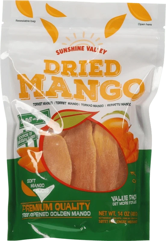 Tørket Mango Skivet 400g
