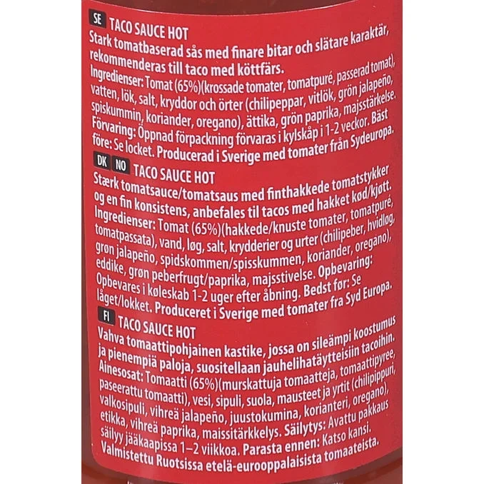 Taco Sauce Hot 6-pack