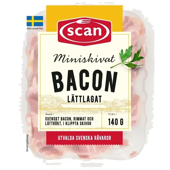 Bacon Miniskivat 140g Scan