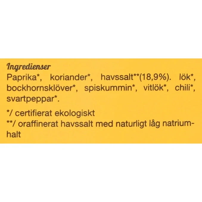 Kryddmix Fajita Original Eko