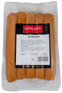 Grillpølser 600g Mydland
