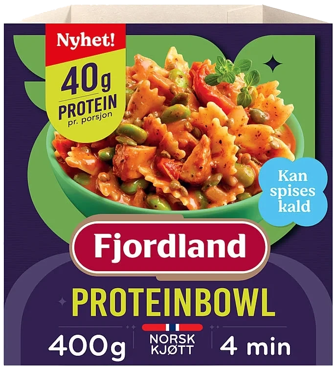Proteinbowl Kylling&Pasta 400g Fjordland