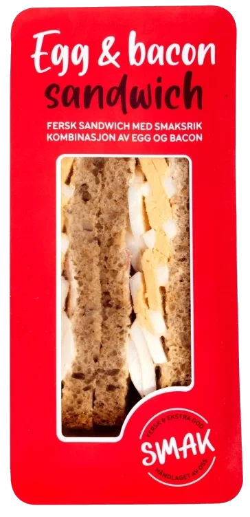 Sandwich Egg og Bacon 200g Smak