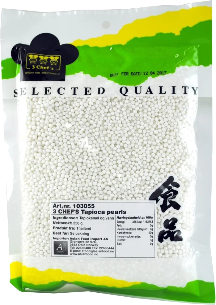 3 Chef's Tapioca Pearls - Pellet (s) 250g Thailand