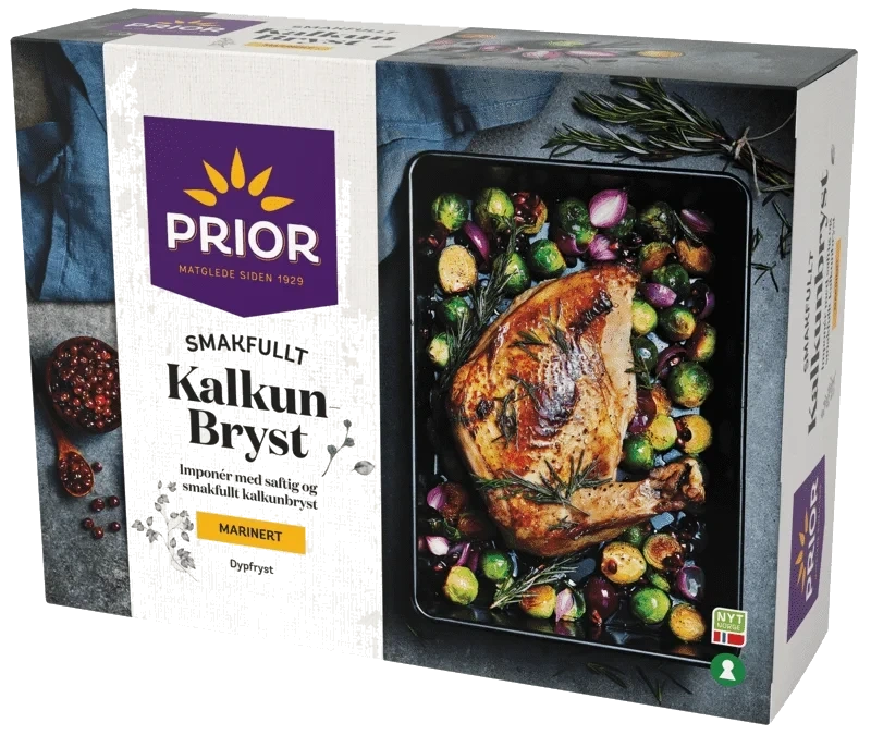 Prior Marinert Kalkunbryst 1,6kg fryst