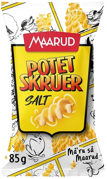 Potetskruer Salt 85g Maarud