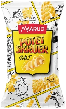 Potetskruer Salt 85g Maarud