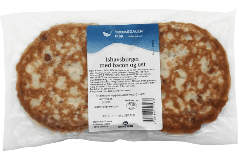 Tromsdalen Fisk Ishavsburger m/Ost & Bacon