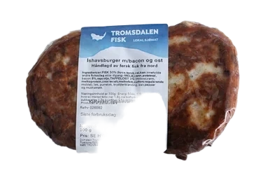 Tromsdalen Fisk Ishavsburger m/Ost & Bacon