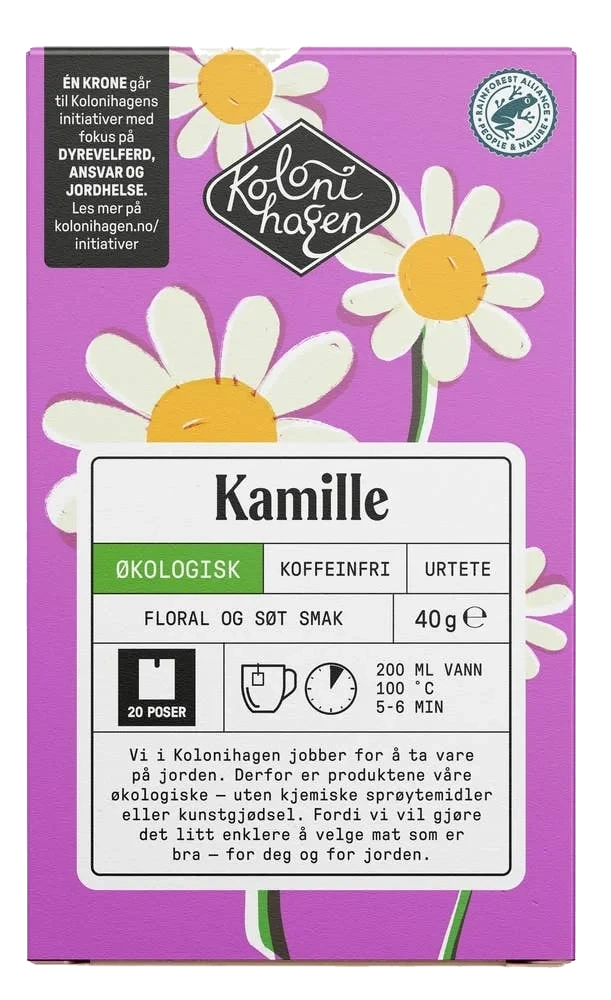 Økologisk kamille-te