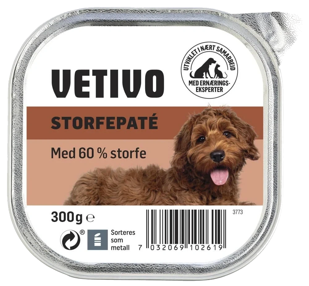 Hundepaté med storfe