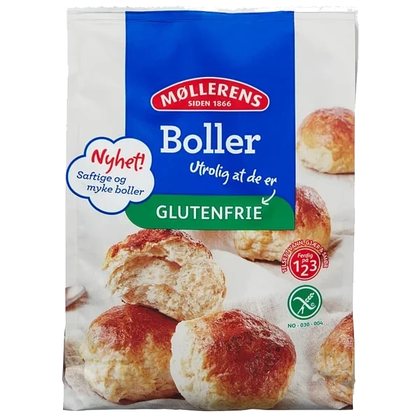 Boller Bakemix Glutenfri 525g Møllerens
