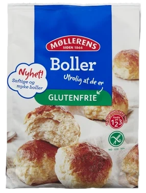Boller Bakemix Glutenfri 525g Møllerens