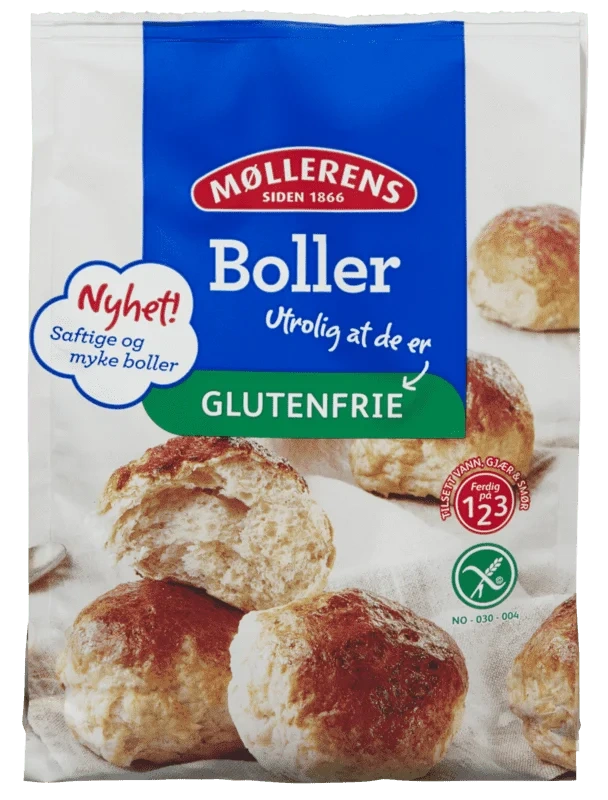 Boller Bakemix Glutenfri 525g Møllerens