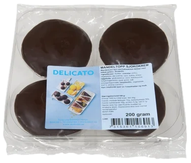 Mandeltopp m/Sjokolade 200g Delicato