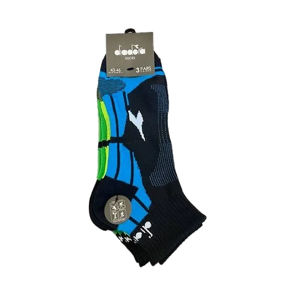 Sokker Multisport Blå/Grønn/Gul 3-pk