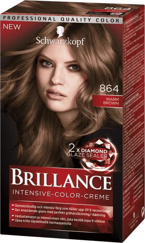 Brillance Hårfarge 864 Warm Brown
