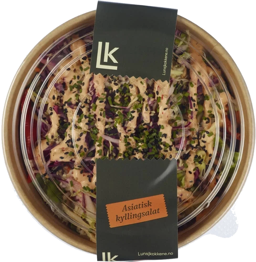 Terriyaki marinert kylling salat