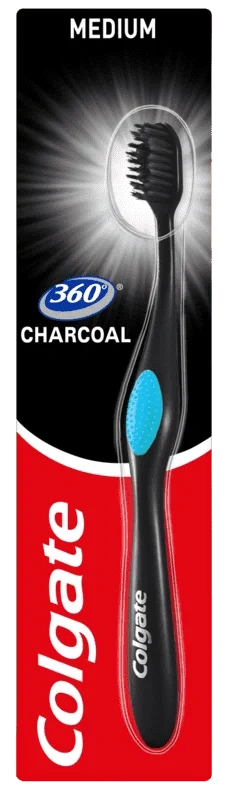 Colgate 360° Black Medium Tannbørste