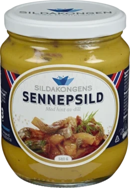Sennepsild 580g Glass Sildakongen