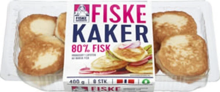 Fiskekaker 80% Hyse&Torsk 400g Fiskemannen