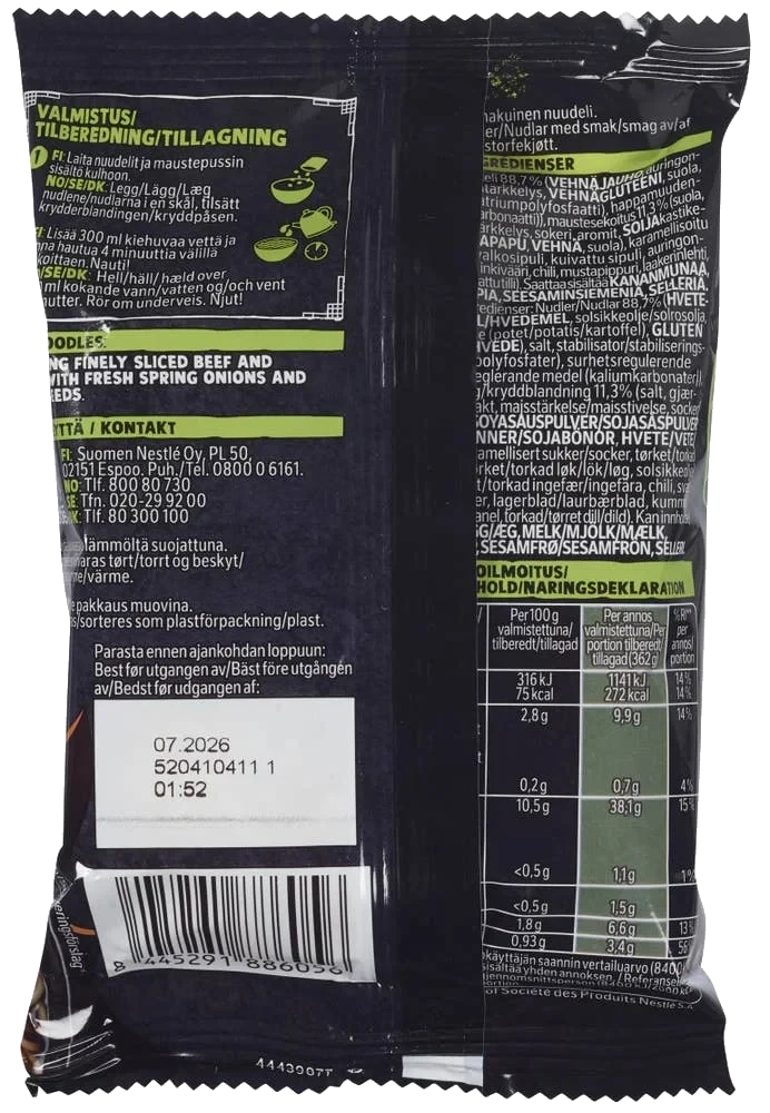 Ramen noodles Beef