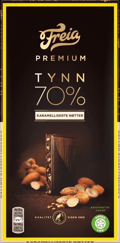 Premium Mørk Karamelliserte Nøtter 100g Freia