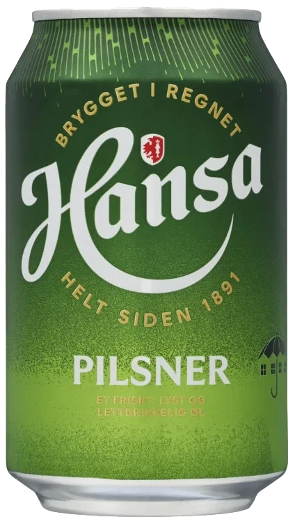 Hansa Pilsner 0,33l boks