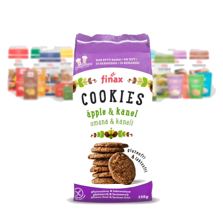 Cookies Eple&Kanel glutenfri 150g Finax