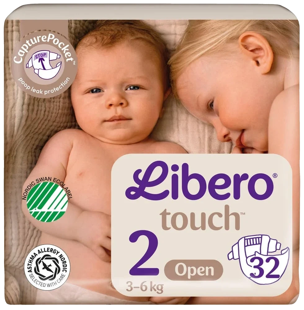 Touch åpen bleie