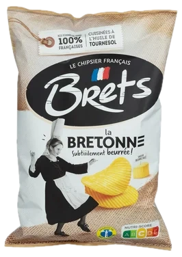 Brets Potetchips Riflet m/Smør&Salt 125g