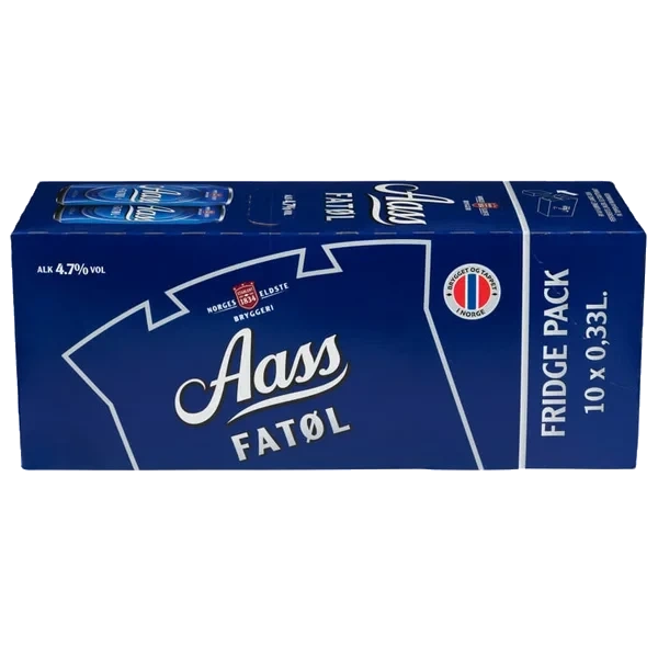 Aass Fatøl 0,33l Bx 10stk