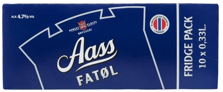 Aass Fatøl 0,33lx10 boks