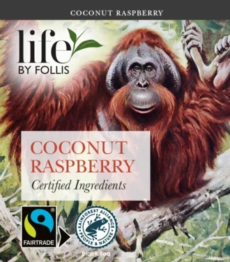 Coconut Raspberry Te, Rainforest & Fairtrade, 20stk, Life By Follis
